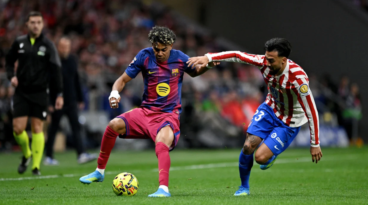 Barca played the game. Atleti took the points.